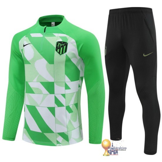 Set Completo Sudadera Formazione Atlético Madrid 2023 2024 Verde Nero