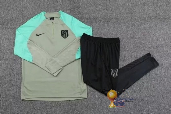 Set Completo Sudadera Formazione Bambino Atlético Madrid 2023 2024 Verde