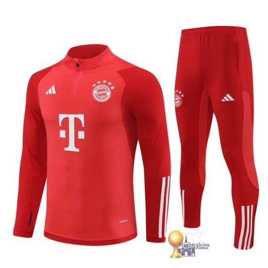 Set Completo Sudadera Formazione Bambino Bayern München 2023 2024 Rosso Bianco