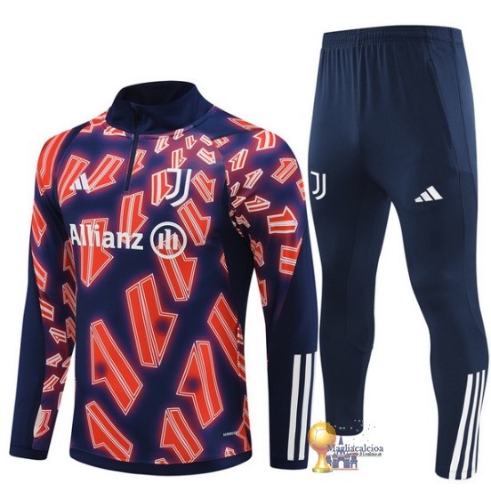 Set Completo Sudadera Formazione Bambino Juventus 2023 2024 Rosa Blu Navy