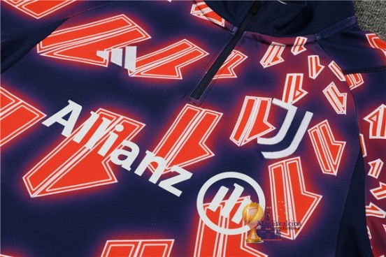 Set Completo Sudadera Formazione Bambino Juventus 2023 2024 Rosa Blu Navy