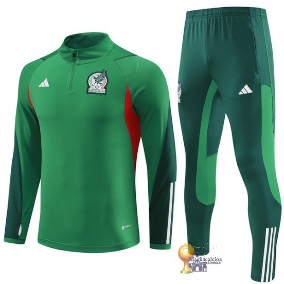 Set Completo Sudadera Formazione Bambino Messico 2023 Verde