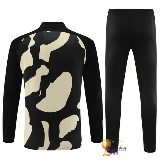 Set Completo Sudadera Formazione Bambino Paris Saint Germain 2023 2024 Giallo Nero