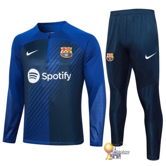 Set Completo Sudadera Formazione Barcelona 2023 2024 Blu Navy