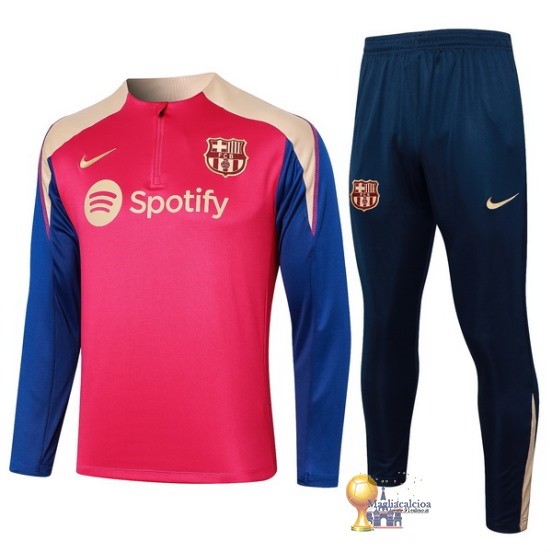 Set Completo Sudadera Formazione Barcelona 2024 2025 Rosa Blu