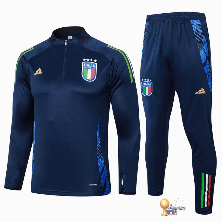 Set Completo Sudadera Formazione Italia 2024 Blu Navy