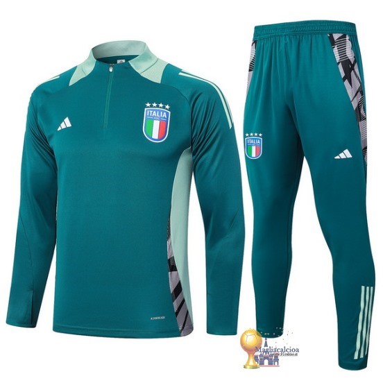 Set Completo Sudadera Formazione Italia 2024 Verde