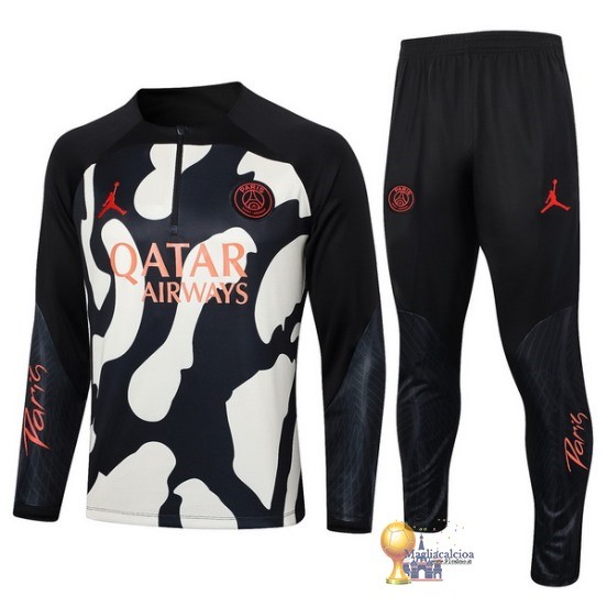 Set Completo Sudadera Formazione Paris Saint Germain 2023 2024 Giallo Nero Arancione