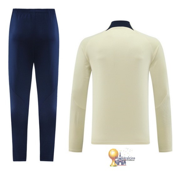 Set Completo Sudadera Formazione Paris Saint Germain 2023 2024 Giallo Nero