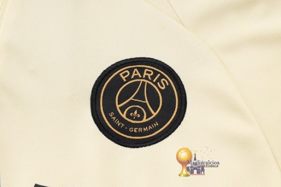 Set Completo Sudadera Jugadores Formazione Paris Saint Germain 2023 2024 Giallo Nero