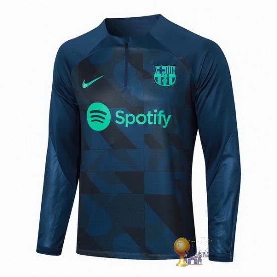 Sudadera Formazione Barcelona 2023 2024 Blu Navy Verde