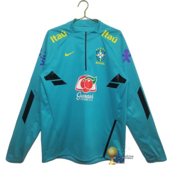 Sudadera Formazione Brasile 2022 Verde Blu