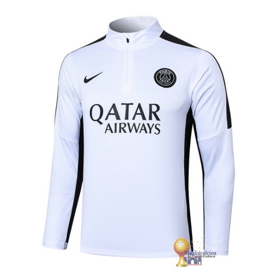 Sudadera Formazione Paris Saint Germain 2023 2024 Bianco Nero