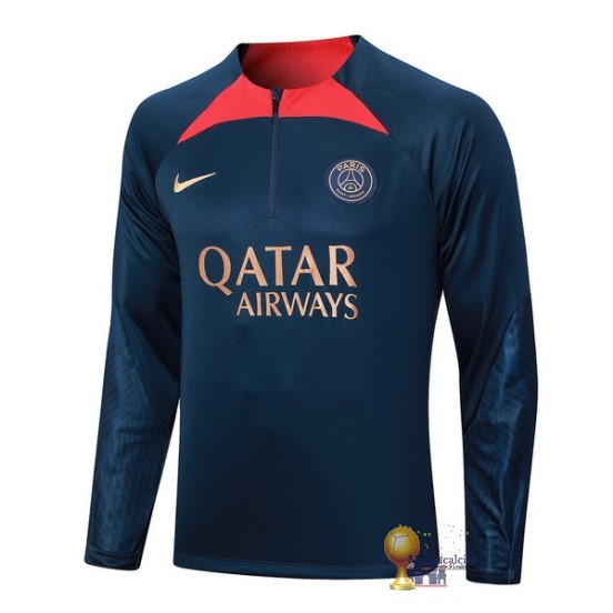 Sudadera Formazione Paris Saint Germain 2023 2024 Blu Navy I Rosso