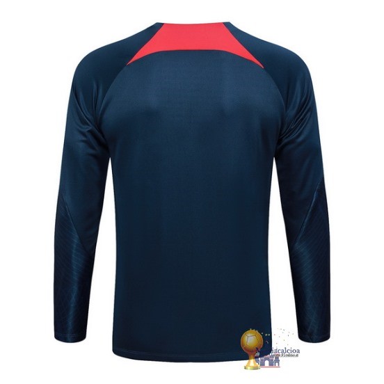 Sudadera Formazione Paris Saint Germain 2023 2024 Blu Navy I Rosso