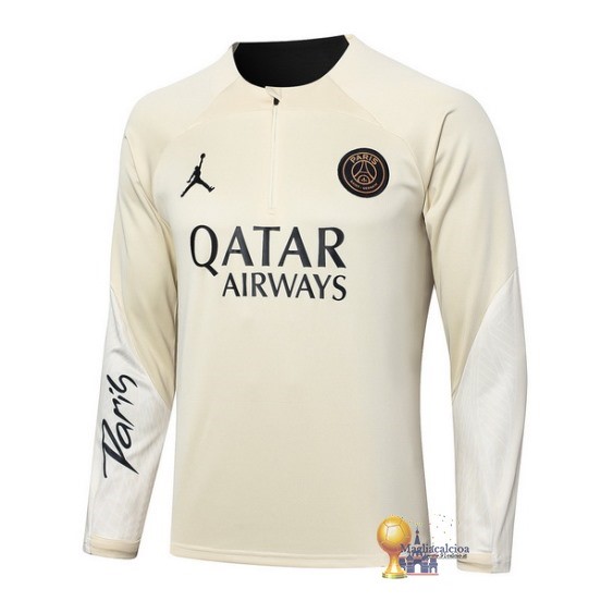 Sudadera Formazione Paris Saint Germain 2023 2024 Giallo Nero