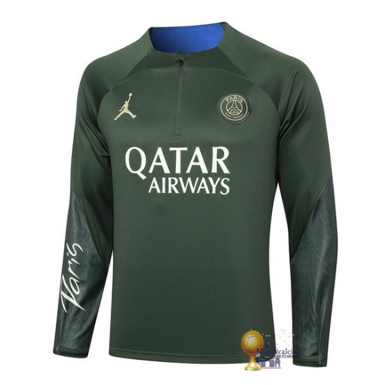 Sudadera Formazione Paris Saint Germain 2023 2024 Verde