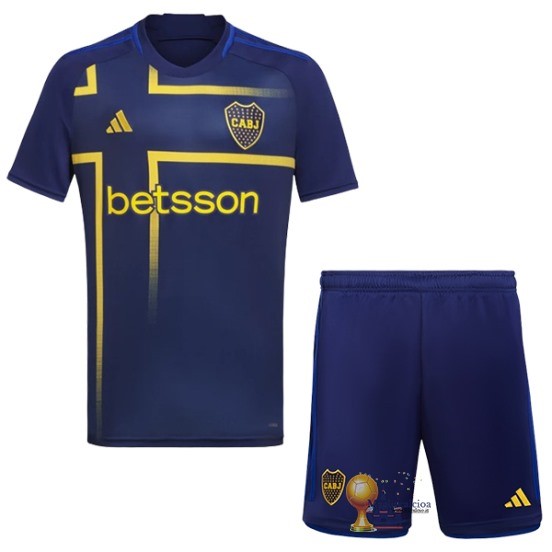 Terza Conjunto De Bambino Boca Juniors 2023 2024 Blu