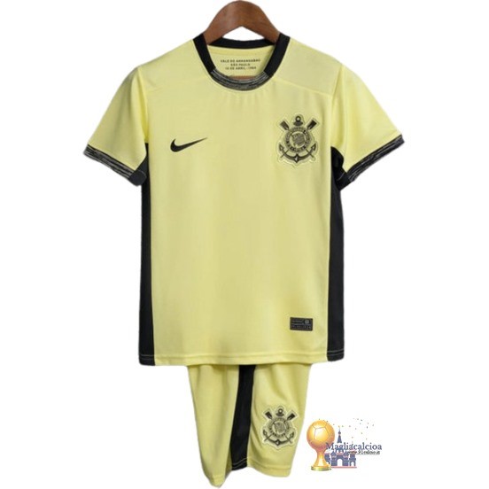 Terza Conjunto De Bambino Corinthians Paulista 2023 2024 Giallo