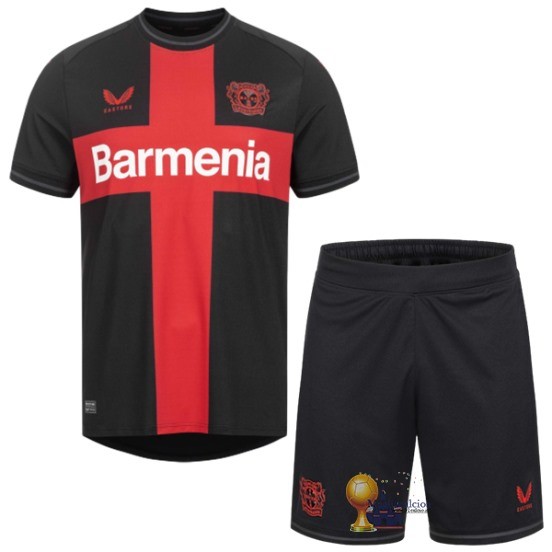 Terza Conjunto De Bambino Leverkusen 2023 2024 Nero