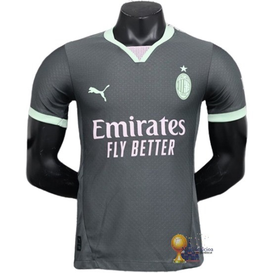 Terza Jugadores Maglia AC Milan 2024 2025 Nero