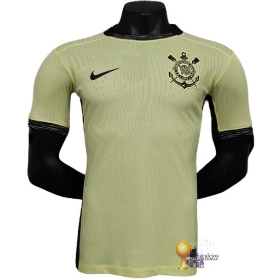 Terza Jugadores Maglia Corinthians Paulista 2023 2024 Giallo