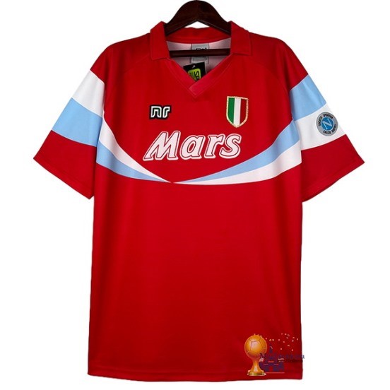 Terza Maglia Napoli Retro 1990 1991 Rosso