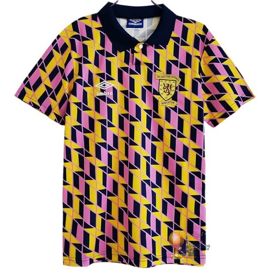 Terza Maglia Scozia Retro 1988 1989 Giallo