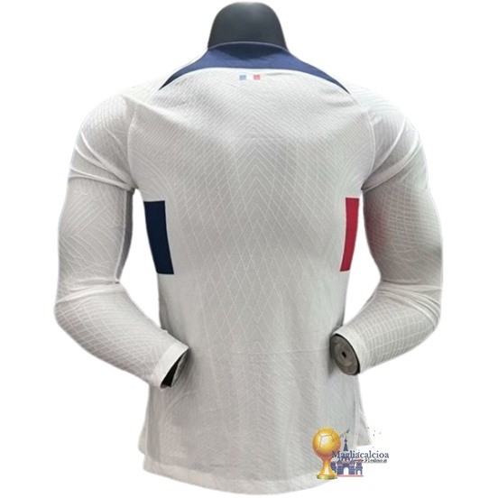 Thailandia Away Jugadores Manica lunga Paris Saint Germain 2023 2024 Bianco