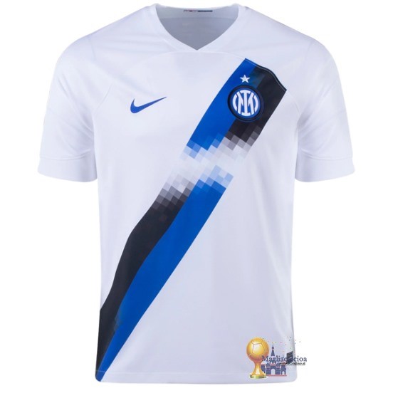 Thailandia Away Maglia Inter Milán 2023 2024 Bianco Blu