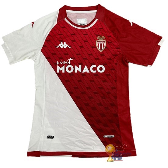 Thailandia Home Jugadores Maglia AS Monaco 2023 2024 Rosso I Bianco