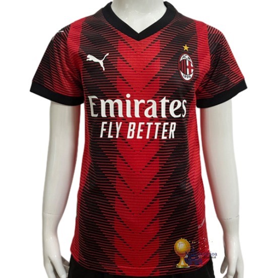 Thailandia Home Jugadores Maglia Bambino AC Milan 2023 2024 Rosso