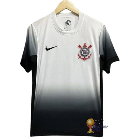 Thailandia Home Maglia Corinthians Paulista 2024 2025 Bianco Nero