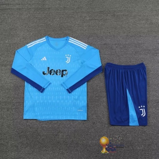 Thailandia Manica lunga Portiere Conjunto De Uomo Bayern München 2023 2024 Blu