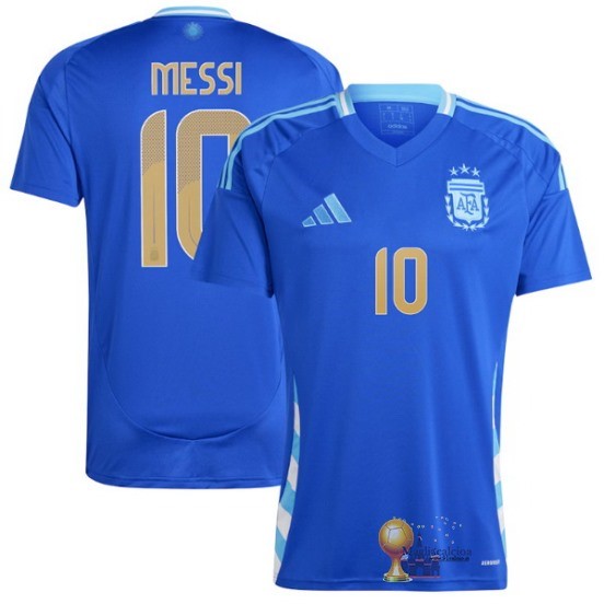 Thailandia NO.10 Messi Away Maglia Argentina 2024 Blu