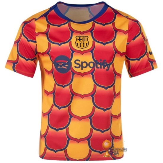 Thailandia Previo al partido Maglia Barcelona 2024 2025 Arancione