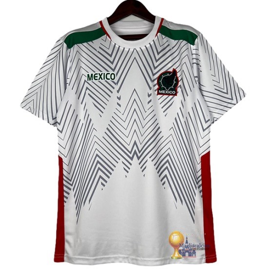 Thailandia Previo al partido Maglia Mexico 2024 Bianco