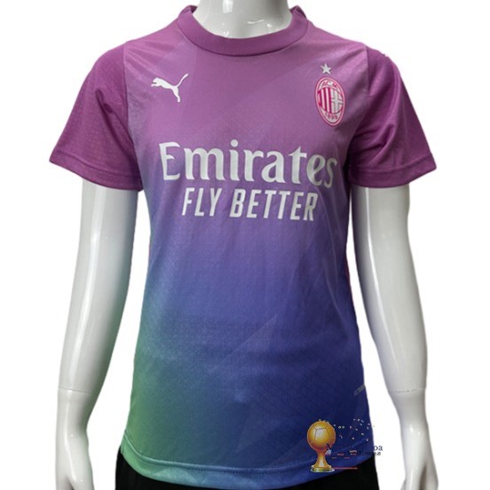 Thailandia Terza Jugadores Maglia Bambino AC Milan 2023 2024 Rosa