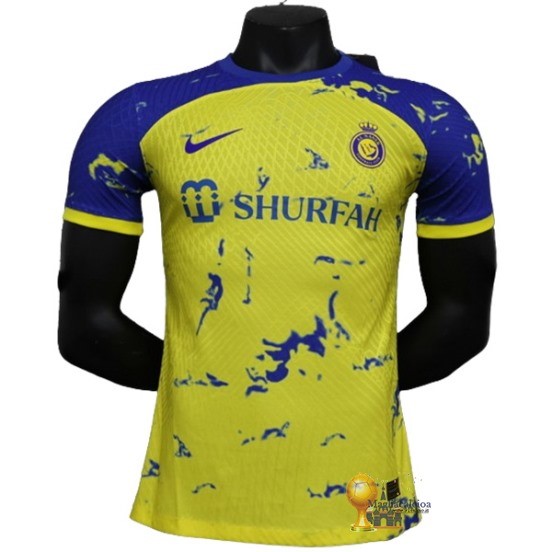 Thailandia speciale Jugadores Maglia Al Nassr 2023 2024 Giallo Blu