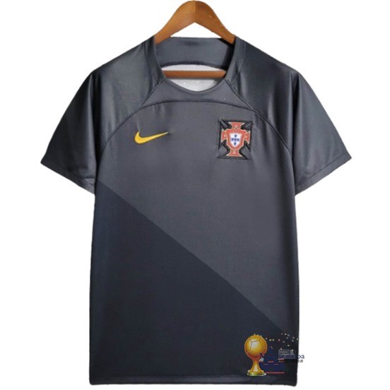 Thailandia speciale Maglia Portogallo 2024 Grigio Nero