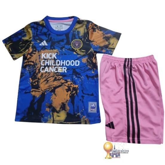 speciale Conjunto De Bambino Inter Miami 2023 2024 Blu Rosa