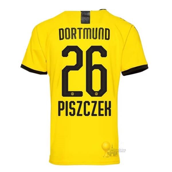 Calcio Maglie NO.26 Piszczek Home Maglia Borussia Dortmund 2019 2020 Giallo