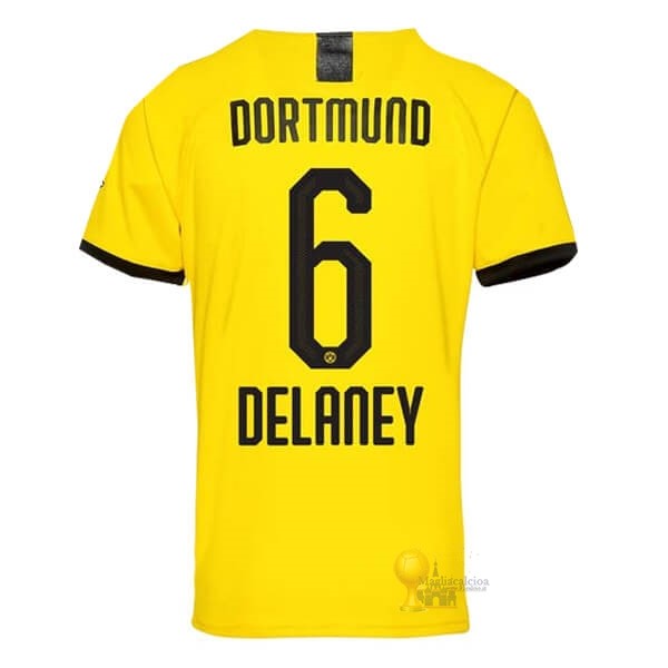 Calcio Maglie NO.6 Delaney Home Maglia Borussia Dortmund 2019 2020 Giallo