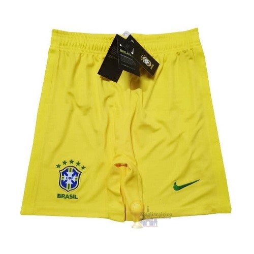 Calcio Maglie Home Pantaloni Brasile 2020 Giallo