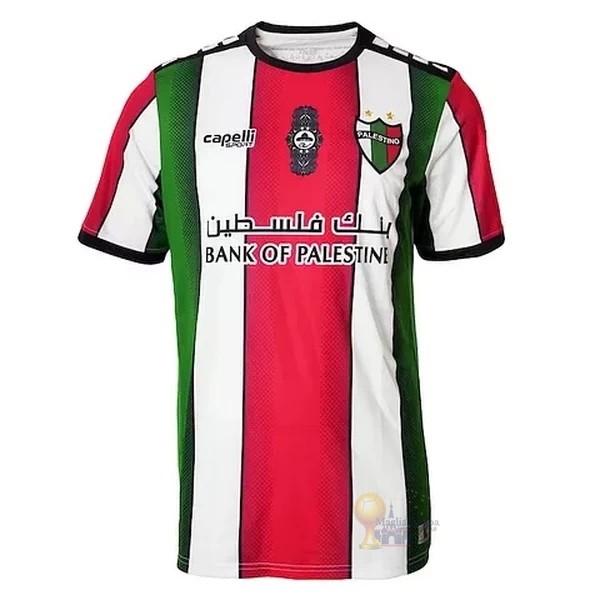 Calcio Maglie Thailandia Home Maglia CD Palestino 2022 2023 Bianco