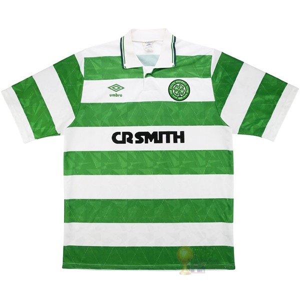 Calcio Maglie Casa Camiseta Celtic Retro 1989 1991 Verde