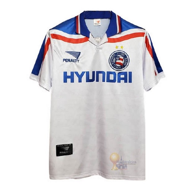 Calcio Maglie Segunda Camiseta Bahia Retro 1998 Bianco