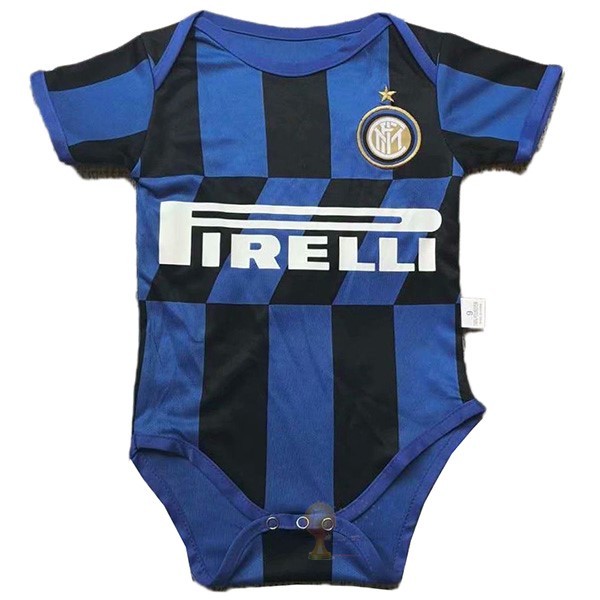 Calcio Maglie Home Tutine Bambino Inter Milán 2019 2020 Blu Nero