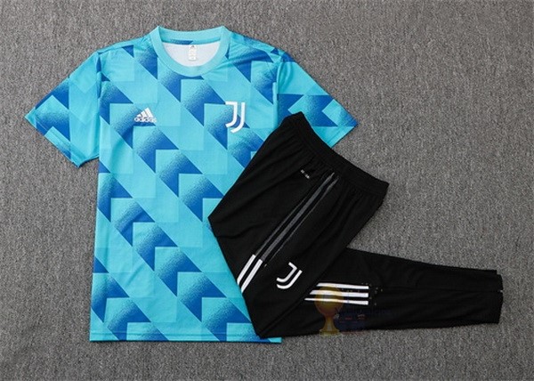 Calcio Maglie Formazione Set Completo Juventus 2022 2023 Blu I Nero