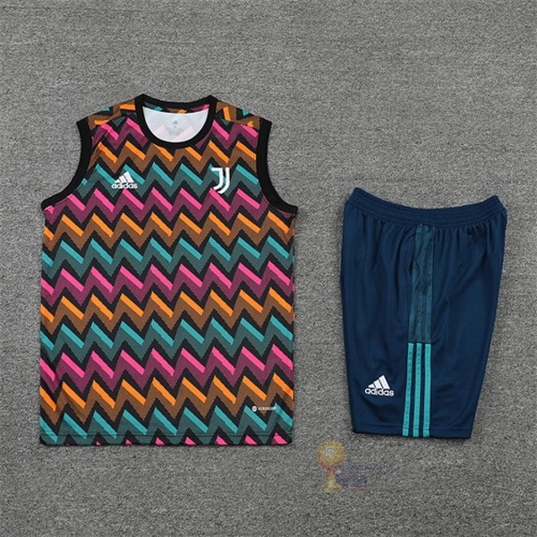 Calcio Maglie Formazione Sin Mangas Set Completo Juventus 2022 2023 Giallo Rosa Blu